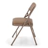 Atlas Commercial Products Triple-Braced Vinyl Padded Metal Folding Chair, Beige MFC22BEGVYL